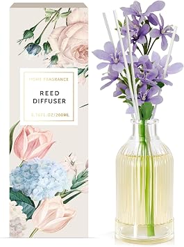 SCENTORINI Freesia Reed Diffuser 200ml Home Fragrance 6 Sticks