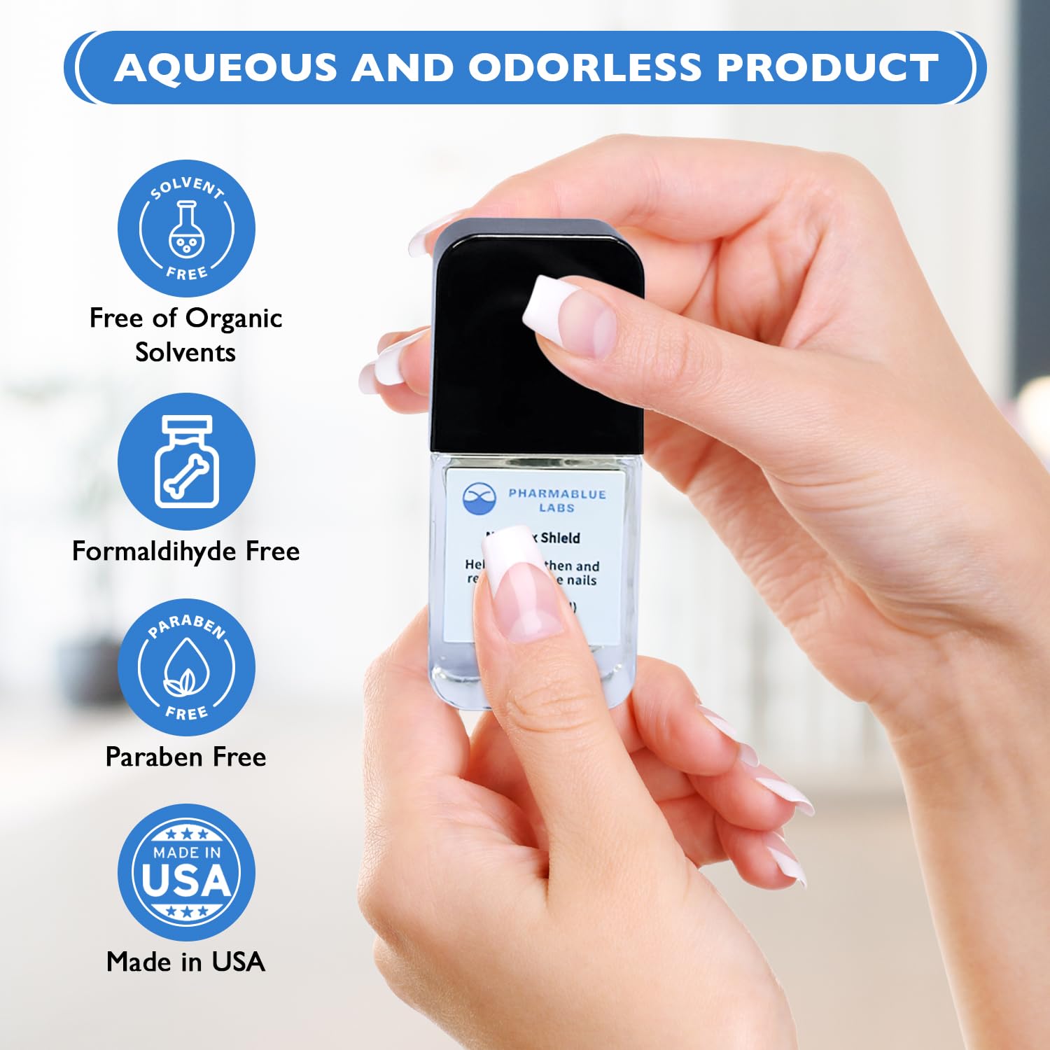 NailPlex Shield - Estirador de uñas para uñas dañadas, fórmula avanzada, tratamiento de suero para cutículas, 0.5 onzas líquidas 2
