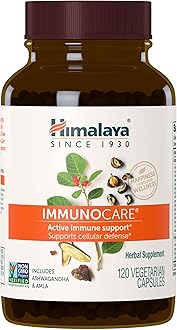 ImmunoCare - Herbal Immune Support Supplement with Ashwagandha and Amla - Vegan, Non-GMO, Gluten Free, 840 mg, 120 Capsules