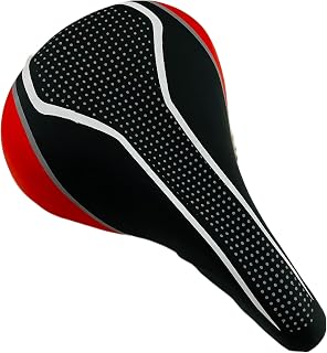 Shrenik Cycle Seat Complete Material PU Form Mountain Bike Bicycle Saddle (Red) Price In India