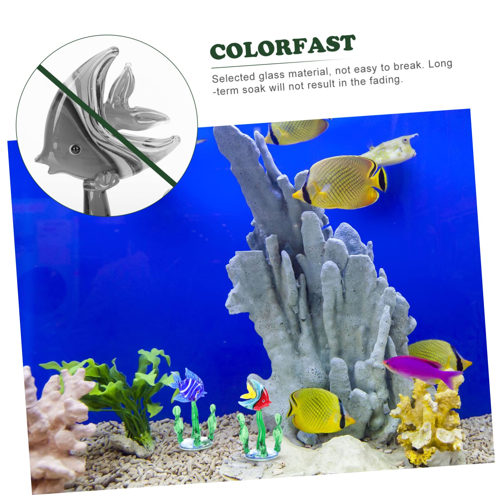GLEAVI 3 set Ornamenti Per Piante Acquatiche Per Acquari Decorazioni Per Acquari Di Grandi Dimensioni Piante Multiple Decorazioni Con e Acquatiche Per 2 pezzi*3