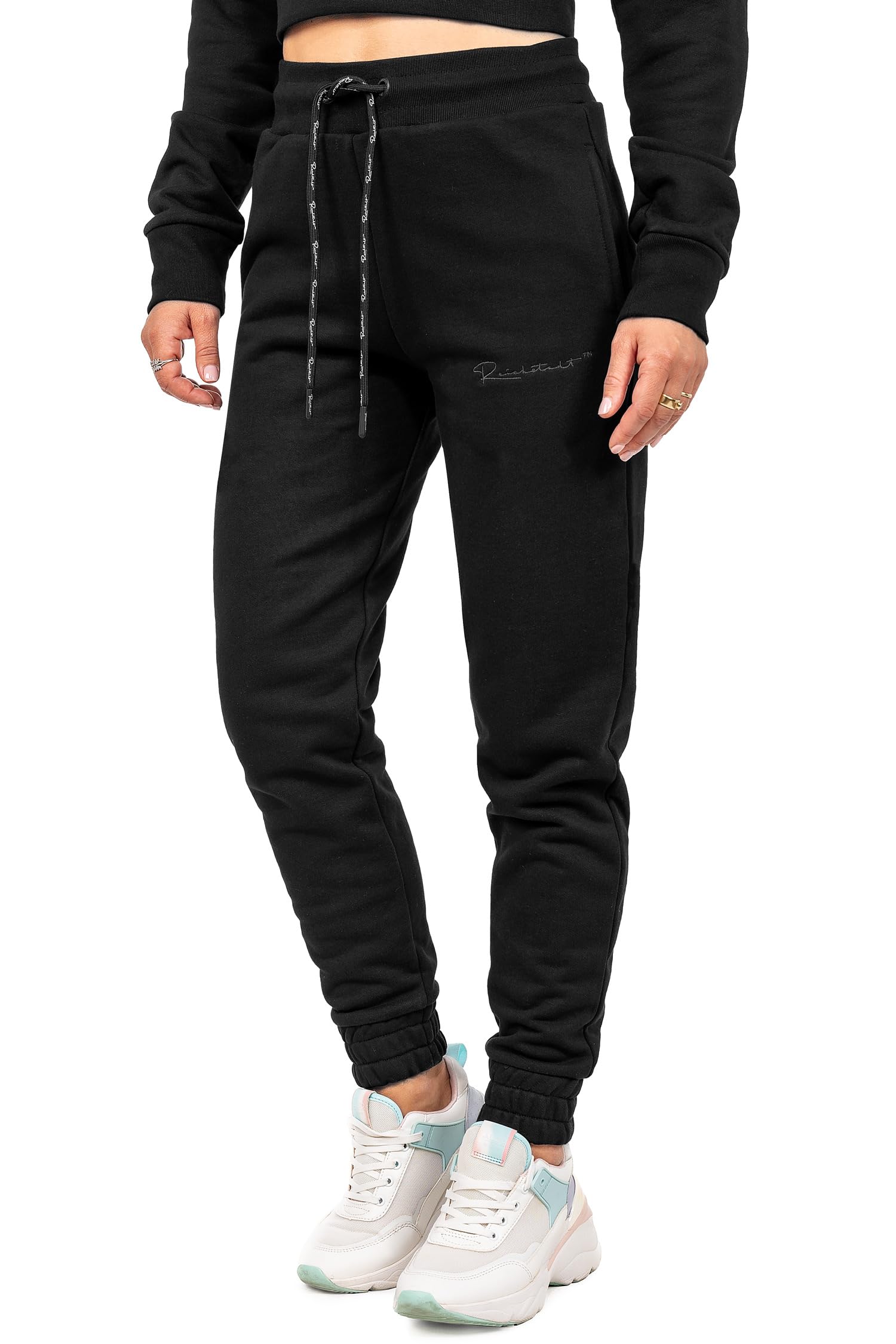Reichstadt Pantaloni Jogger Donna Vita Alta Slim Fit