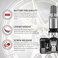 Vista 3 de Autel TPMS Sensor MX-Sensor 315MHz+433MHz 2 en 1 TPS218 Sensor de presión de los neumáticos Sistema de monitoreo Sensor Programa Universal Reemplazo