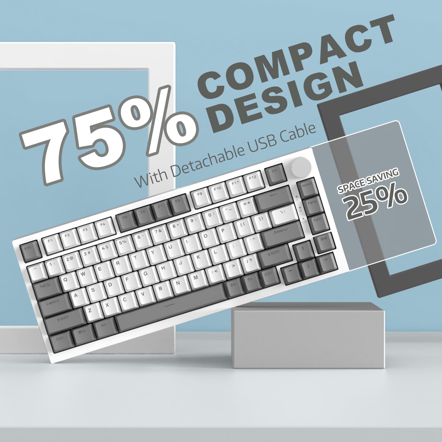 YINDIAO AK820 Compact 75% Design