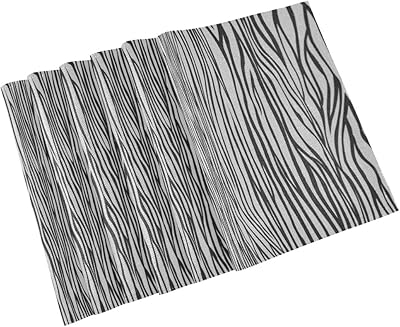 Amazon 白黒ゼブラ印刷ティアウェイ ペーパー おしゃれなランチマット Xmas雑貨 ディスプレイ 装飾 パーティー クリスマス 1枚単品 ランチョンマット オンライン通販