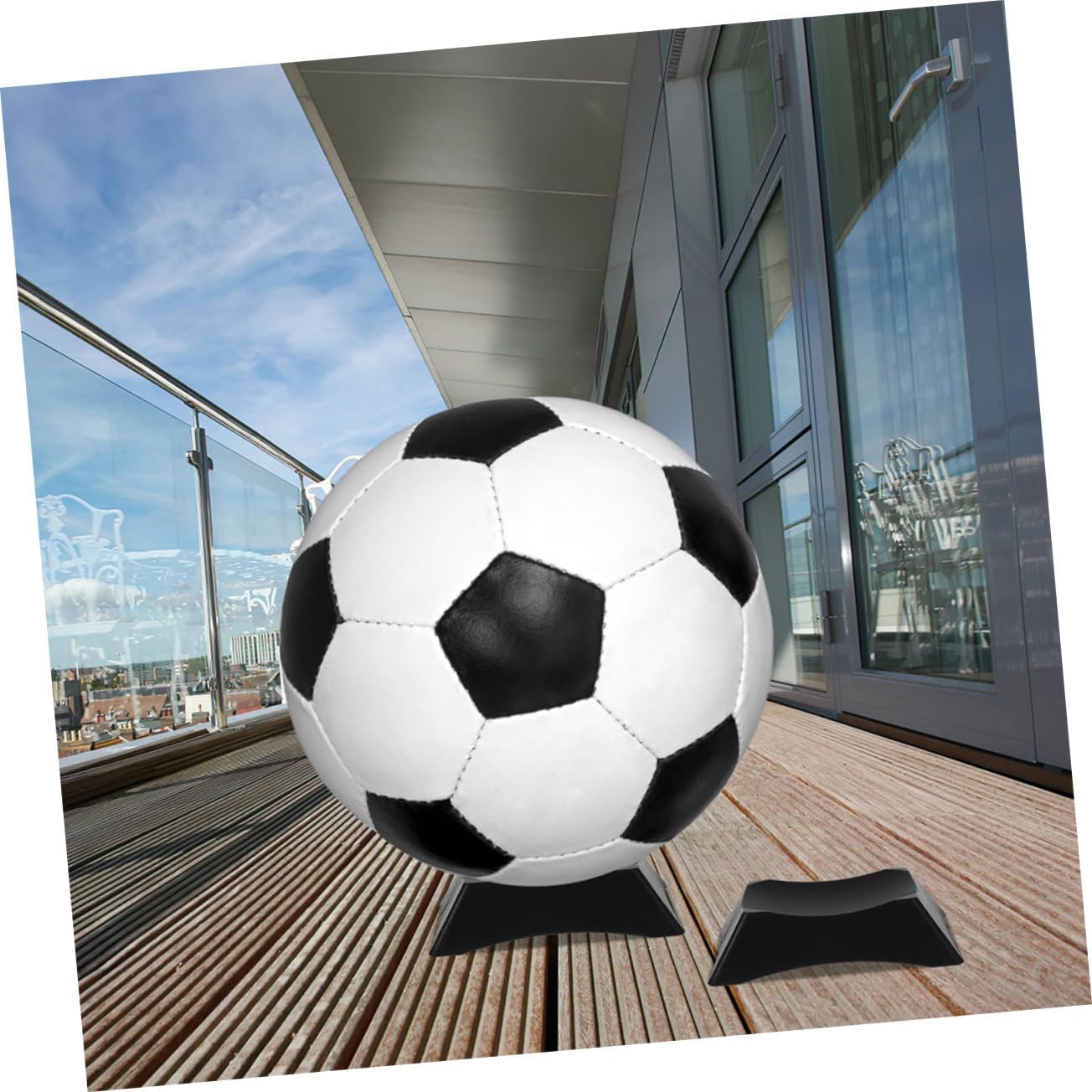 KICHOUSE 40pcs Sports Display Stand Versatile Basketball Football and Baseball Holders for Decoration Space-Saving Design