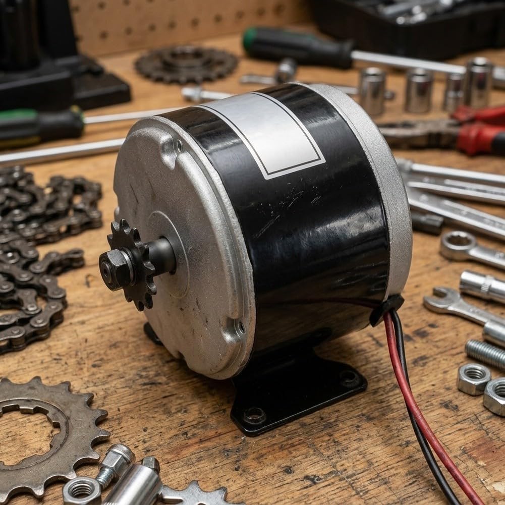 Moteur 24 V 250 W CC pour scooter électrique 11T pignon 6 mm