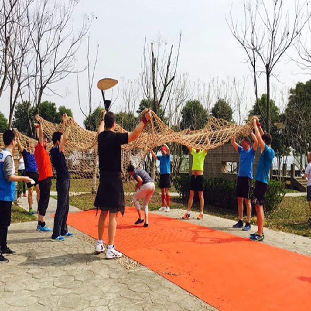 Heavy Duty Rope Net for Kids Safety Protective Cargo Net for Outdoor Playgrounds Swingsets Climbing Railing Hammock & Bird Decor Hemp Material