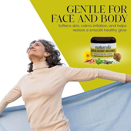 Miniatura 3 de Naturulz - Skin & Body Wellness 4 oz Green Herb Formula Body Butter Suero calmante para la piel totalmente natural con aceite de coco nutritivo,
