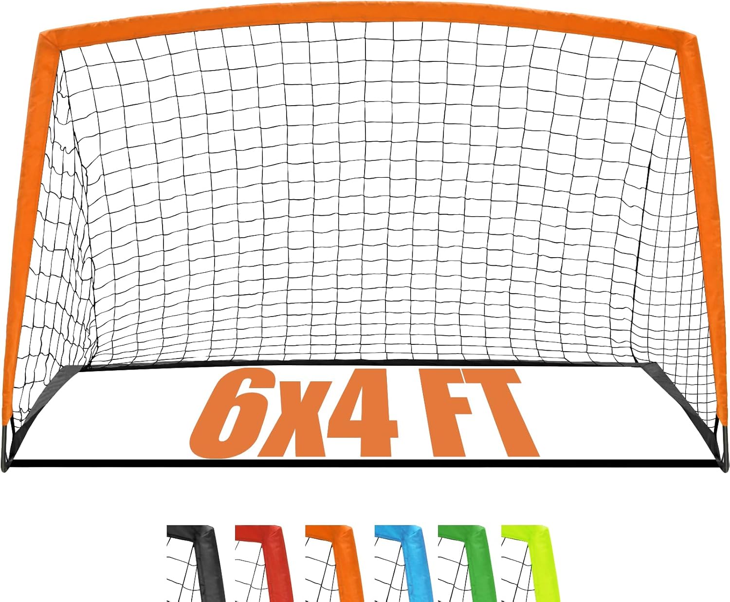 KTRIO Soccer Goal Soccer Net, 6x4 ft Soccer Goal for Backyard, Portable