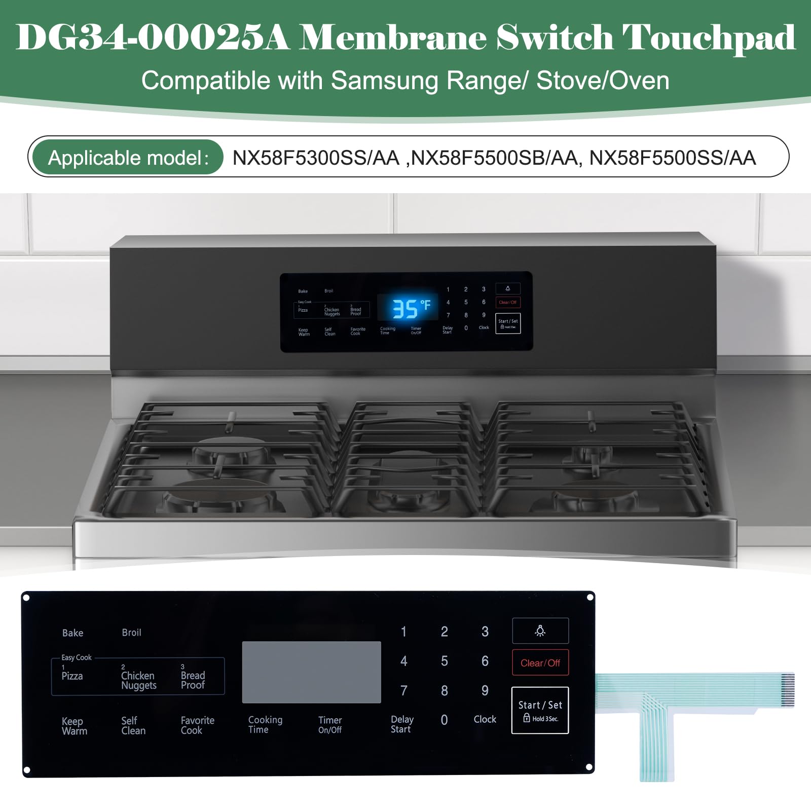 Amazon.com: Upgrade DG34-00025A Range Membrane Switch Touchpad