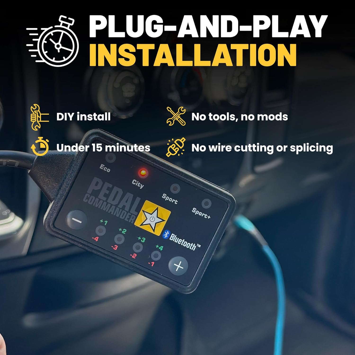 PEDAL COMMANDER Throttle Response Controller Compatible with Ram 2500 3500 2019-2025 - Plug-and-Play, 4 Driving Settings, Anti-Theft & App Control, Throttle Controller Upgrade, Ram Truck Accessories