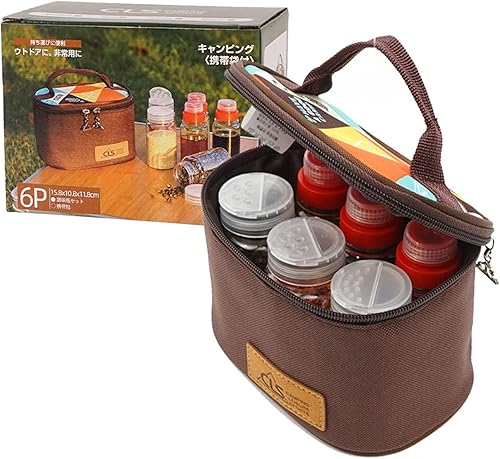 Miniatura 10 de CHICIRIS Contenedores de especias para campamento, de plástico, portátiles, multifuncionales, vacíos, juego de recipientes para especias a prueba de