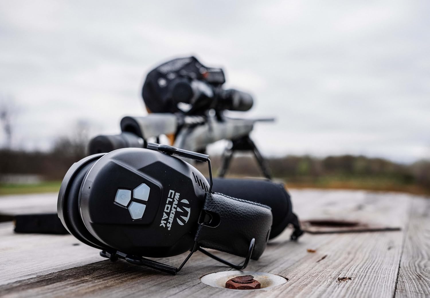 Walker's Cloak Dual Mic Sound-Enhancing 23-25dB Noise Reduction Rating Hunting Gun Range Hearing Protection Electronic Muffs