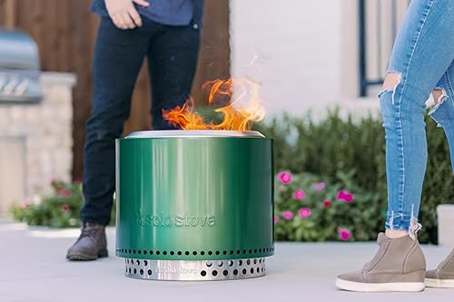 Miniatura 28 de Solo Stove - Fogata de 19.5 pulgadas, hoguera sin humo con cenicero extraíble removible, hoguera portátil para exteriores, acero inoxidable