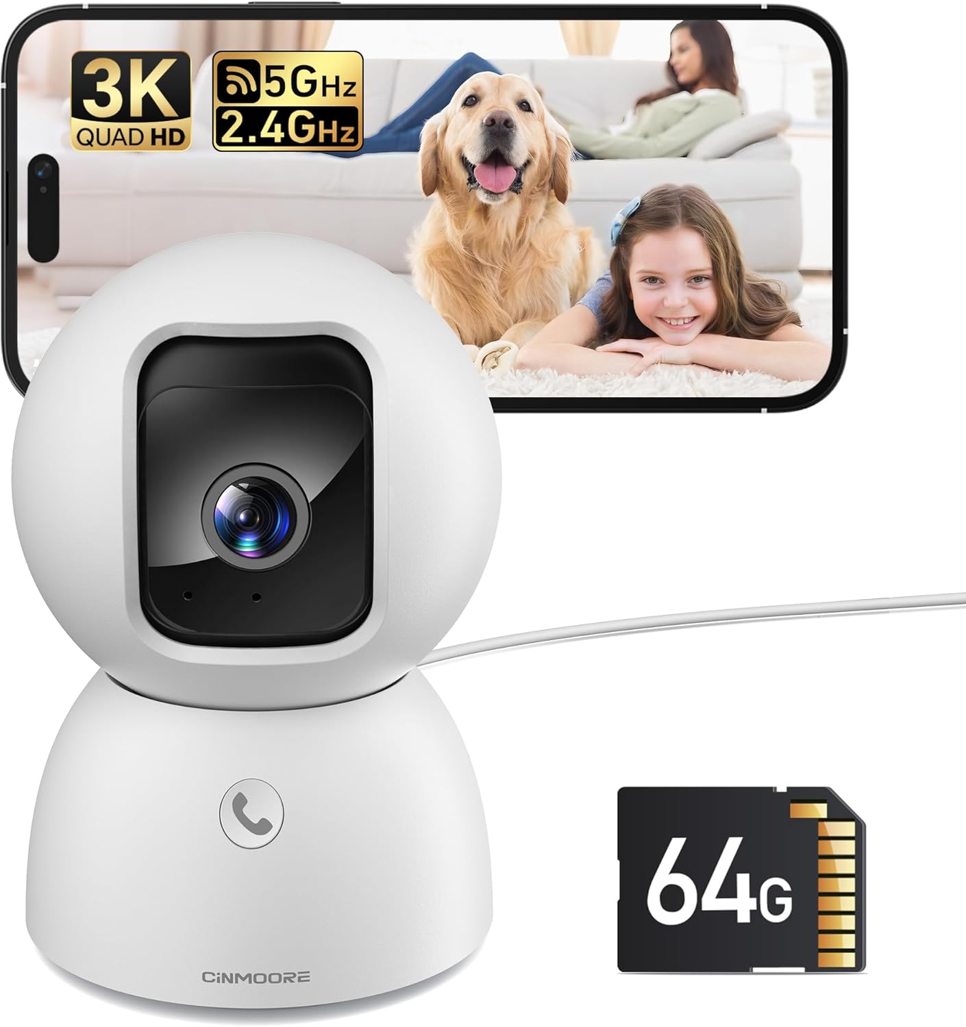 5MP Camera for Home Security, Free...