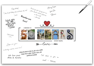 50th Birthday Party Decorations Supplies - Guest Book Alternative Poster. Signing Anniversary Board for Women or Men. Wall Art Decor Card for Him or Her Turning 50 Years Old. 11x17 Signature Banner