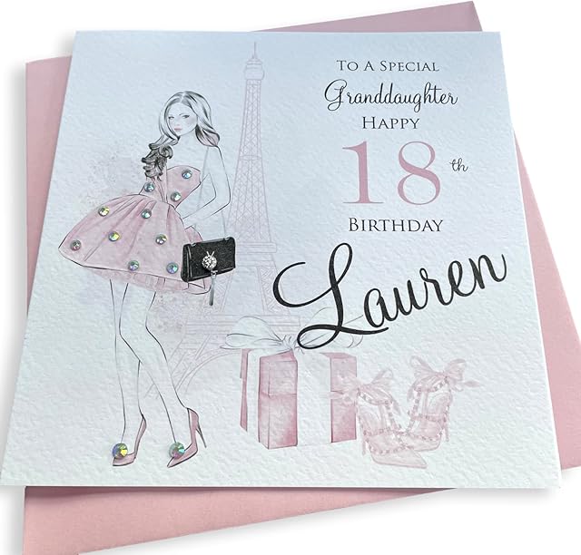 Handmade Personalised Birthday Card/sister friend daughter granddaughter goddaughter 16th 18th 21st 30th etc