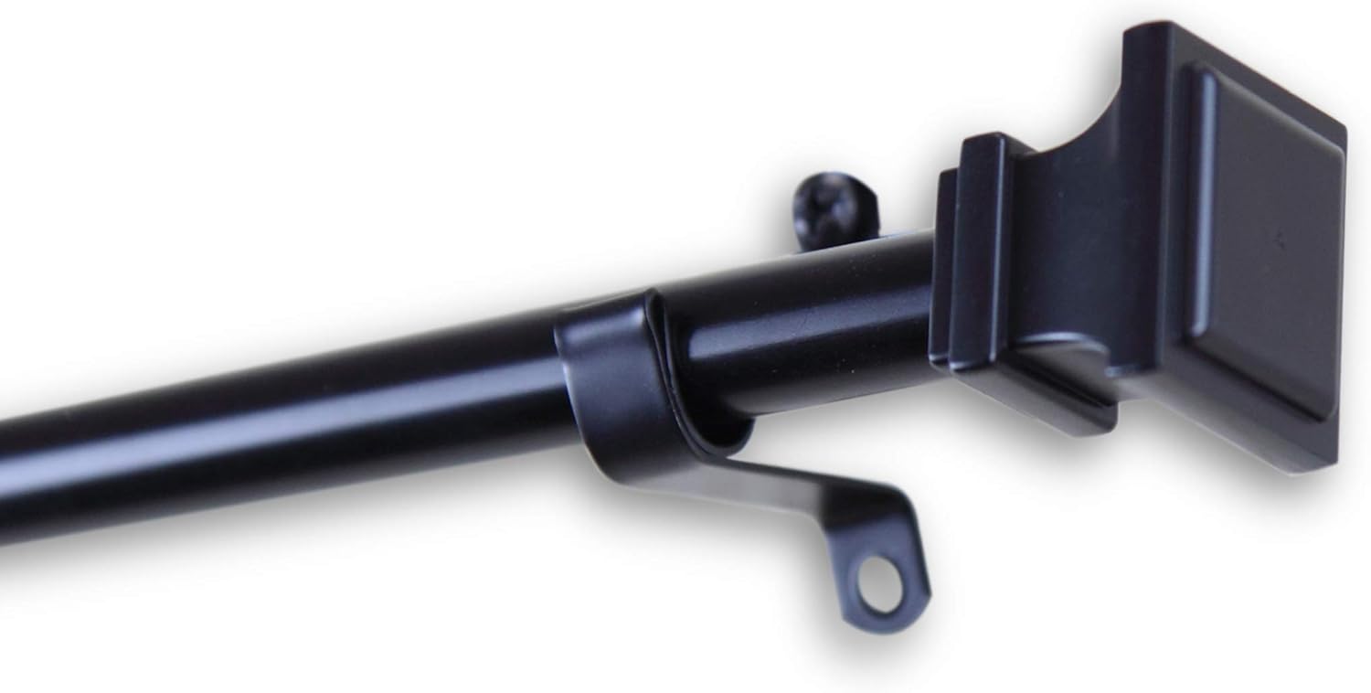 Rod Desyne CF07-18-2 Stamp 7/16" Café Rod 18-28" - Black