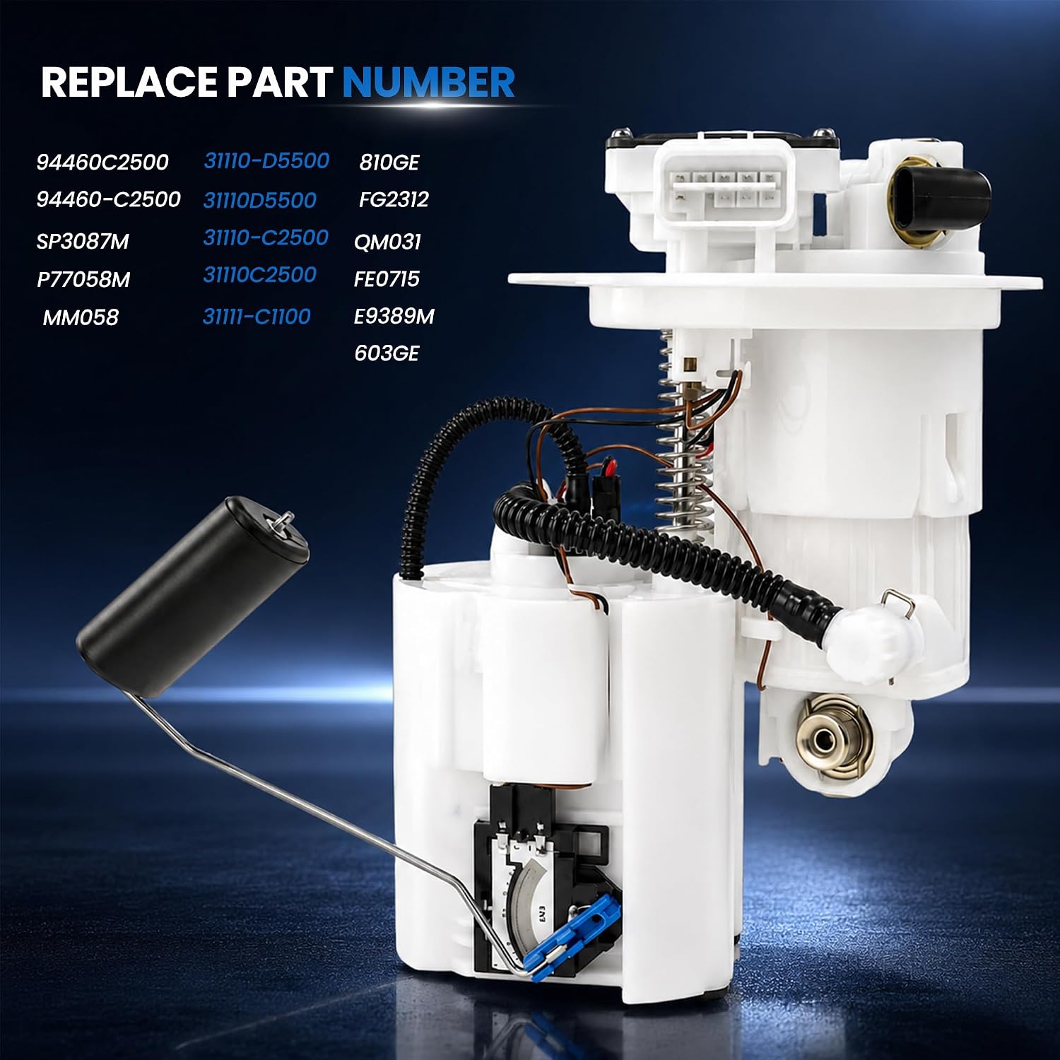 31110-D5500 Electric Fuel Pump Module for 2015-2019 Hyundai Sonata 2016-2020 Kia Optima 1.6L 2.0L 2.4L Replacement# 31110-C2500 with Sending