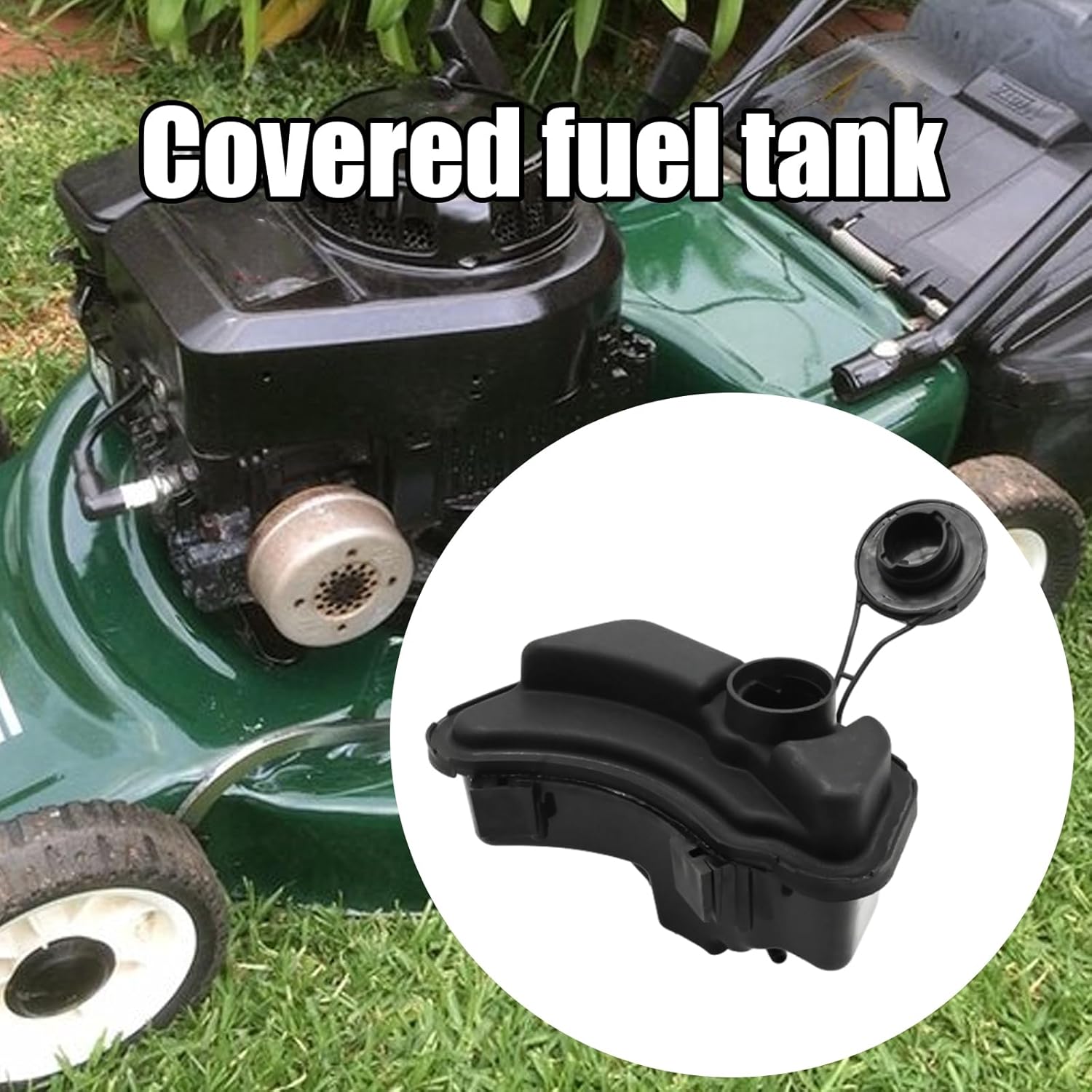 VIKKSAER 84004660 799585 Fuel Tank with Cap, Replacement for B S 590568 093J02 08P502 09P602 09P702 E450 E500 Lawn Mowers, Replaces 590568