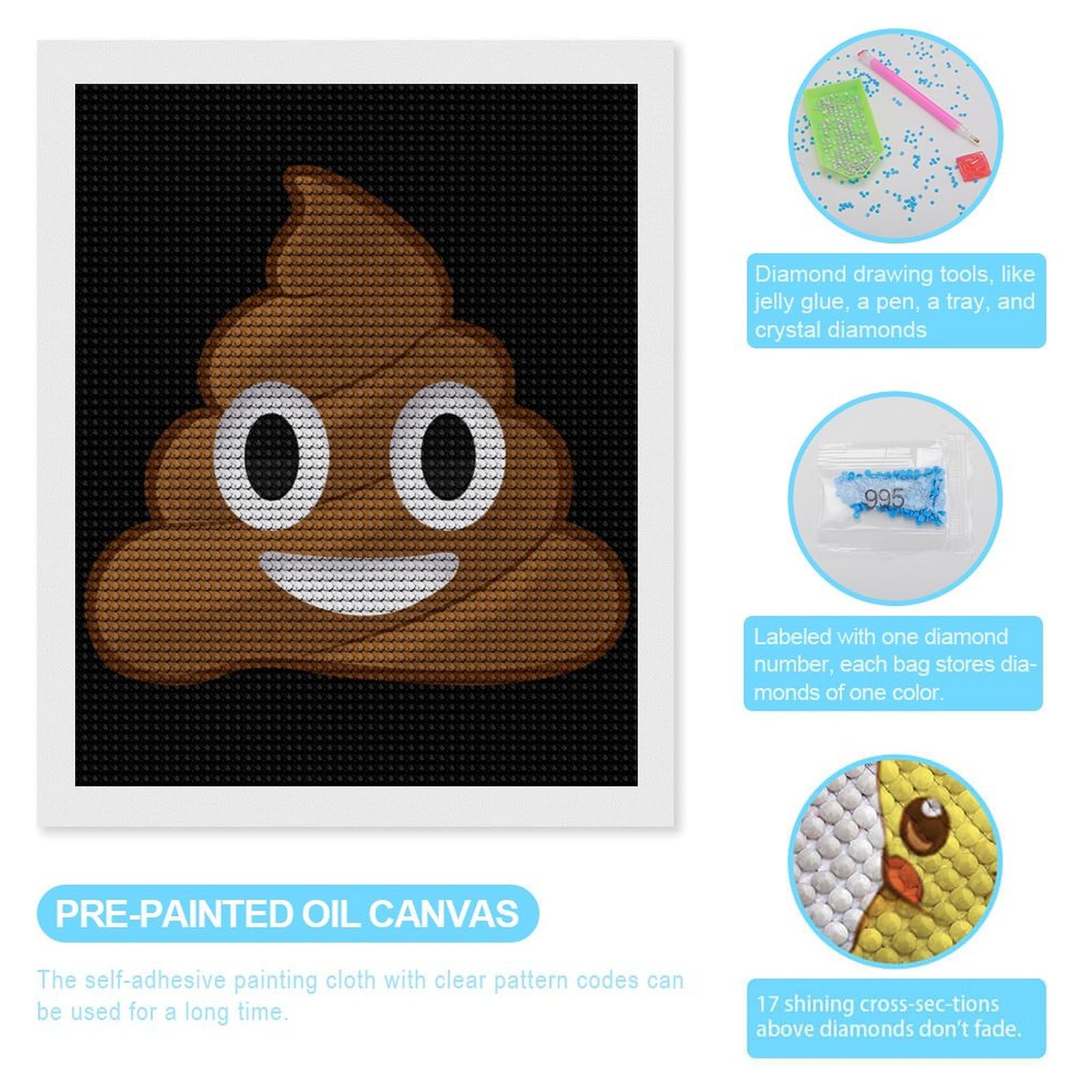 Amazon.co.jp: 顔文字 面白い うんこ うんち ばば ダイヤモンドアート