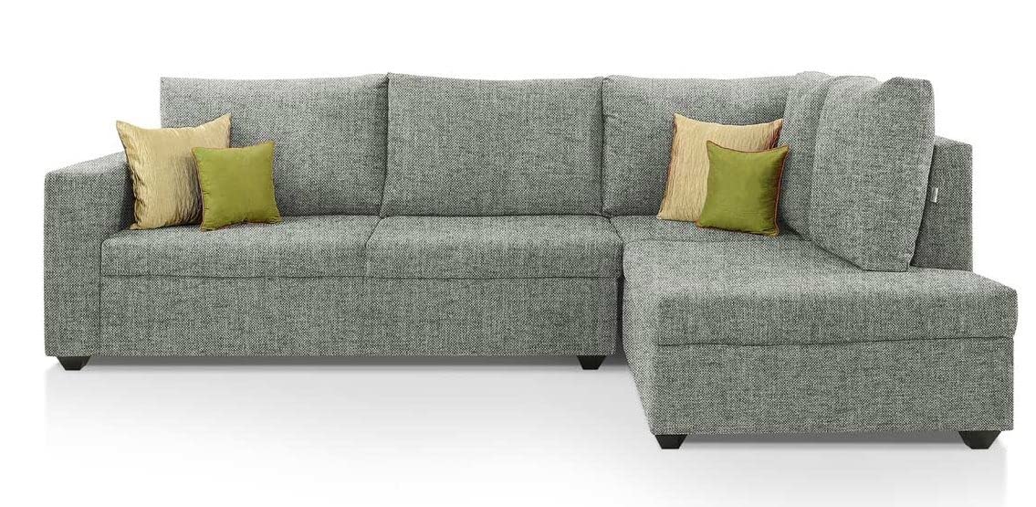 Abril 3 Seater Fabric Sectional Sofa Set for Living Room (Grey)-image-12