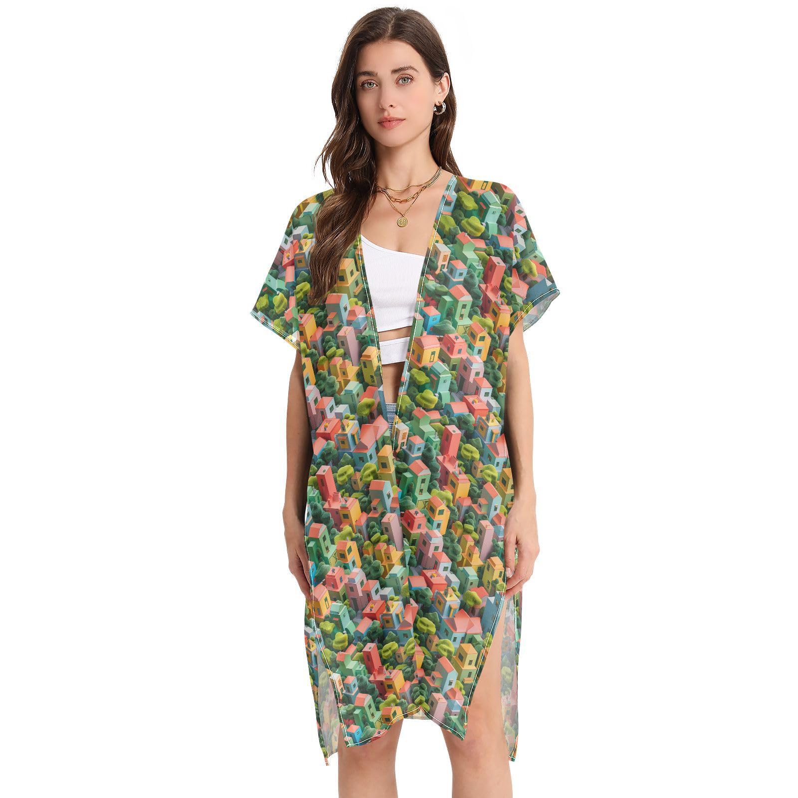 Ryo Takemasa and Atey Ghailan Cover Ups for Women Loose Womens Bathing Suit Coverups Beachwear Partywear L size