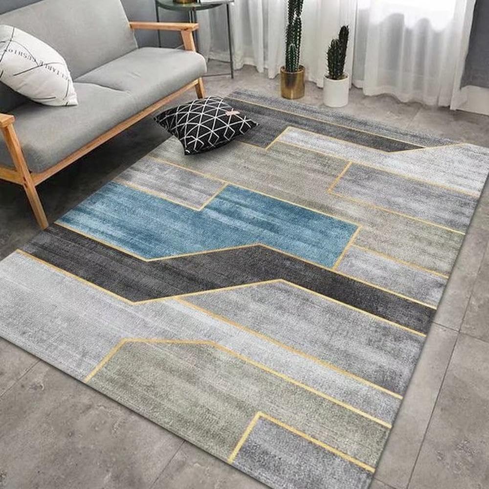 Tapis de décoration de salon de style nordique en flanelle de luxe 200x300