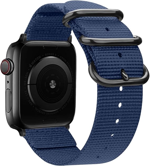 Amazon Co Jp Stan Lee Apple Watch用バンド Apple Watch 38mm 40mm 42mm 44mm 軽量 通気性 ウーブンナイロン スポーツリストストラップ メタルバックル付き Iwatchシリーズ Se 6 5 4 3 2 1用 A2 ネイビー 38mm 40mm 家電 カメラ