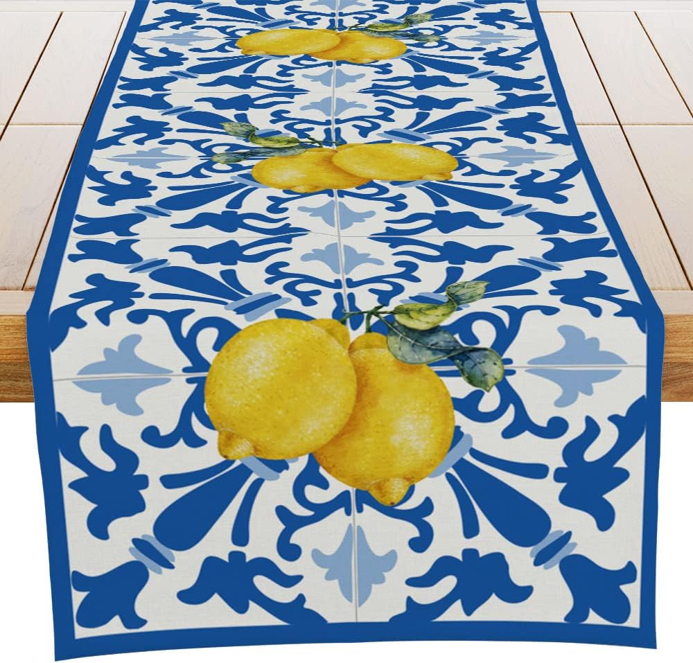 Amazon.com: Summer Table Runner 70 Inches Long Spring Flower Wild ...