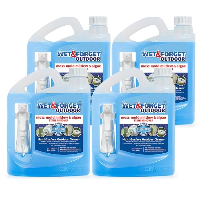 Buy Wet & Outdoor Moss, Mold, Mildew, & Algae Stain Remover MultiSurface Cleaner, Ready