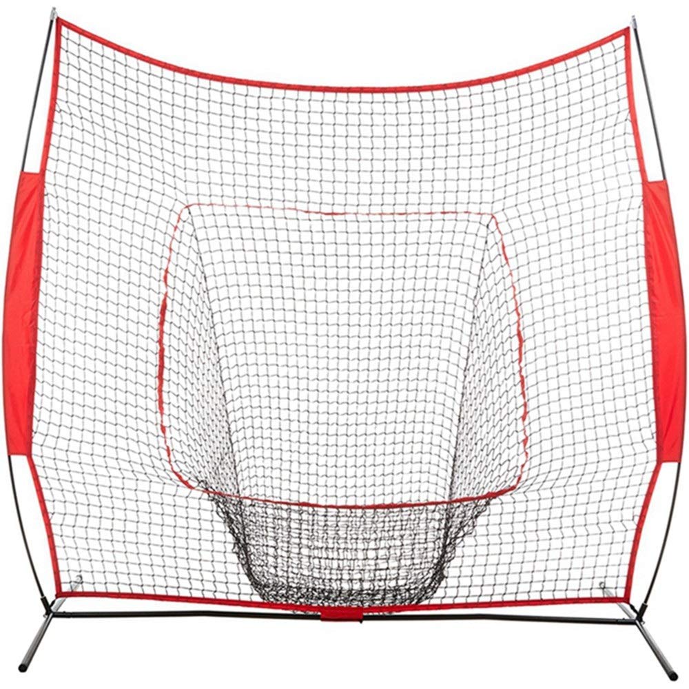 ZzheHou Baseball Net Sturdy And Tear-resistant Baseball Practice Net Hitting And Pitching Portable Practice Net With Carrying Bag 210x210 Cm Portable Practice Net