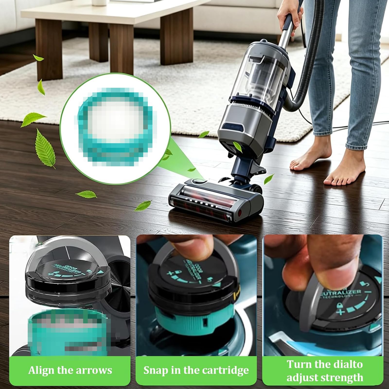 Cartouche de neutralisateur d'odeurs et filtre de rechange pour aspirateur Shark Rotator LA702 pour aspirateur vertical 1541FC3000, 1 brosse + 2 HEPA + 4 filtres en feutre mousse + 4 cartouches