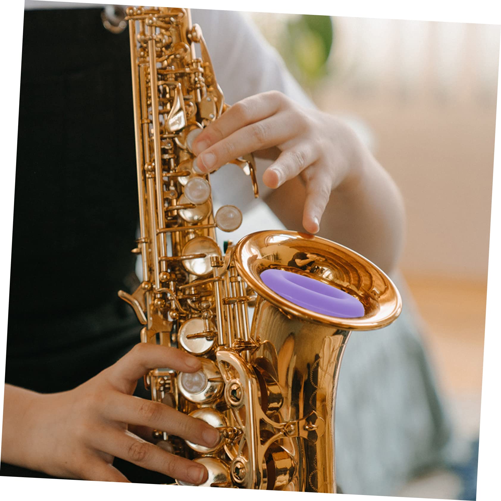 ibasenice Lot De 5 Sourdines De Saxophone De Petite Taille En Silicone Faciles À Installer Pour La Pratique Du Saxophone Et Lutilisation À Domicile