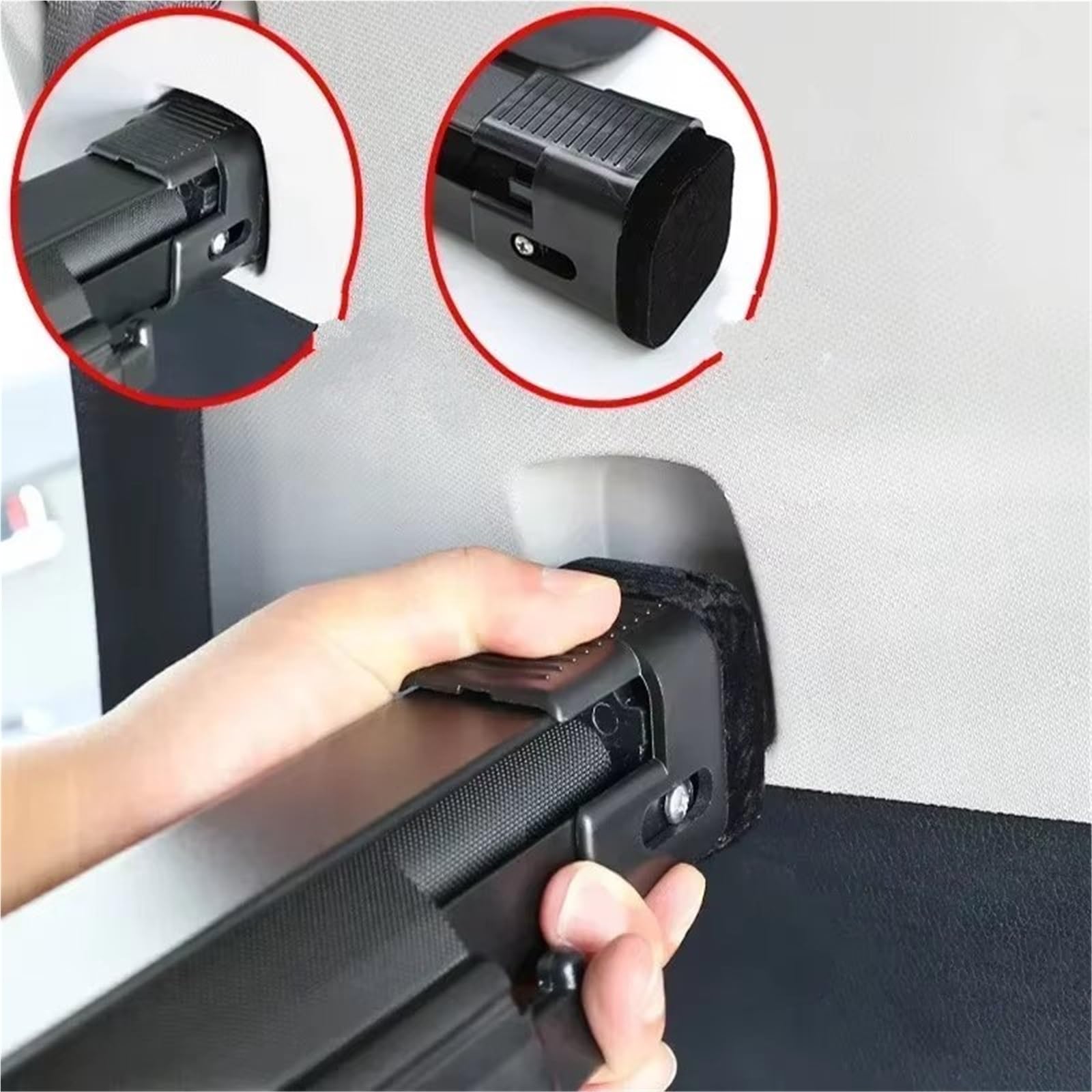 Auto Laderaumabdeckung Für Toyota Für CHR AX20 MK2 2023 2024 2025 Auto Stamm Vorhang Auto Zurück Speicher Hinten Rack Partition Shelter hintere Kofferraumabdeckung(Carbon Fiber Skin)