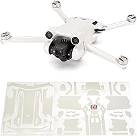 Vista 6 de WRAPGRADE Pegatinas de piel compatibles con DJI Mini 3 Pro Unidad principal (negro sigiloso)