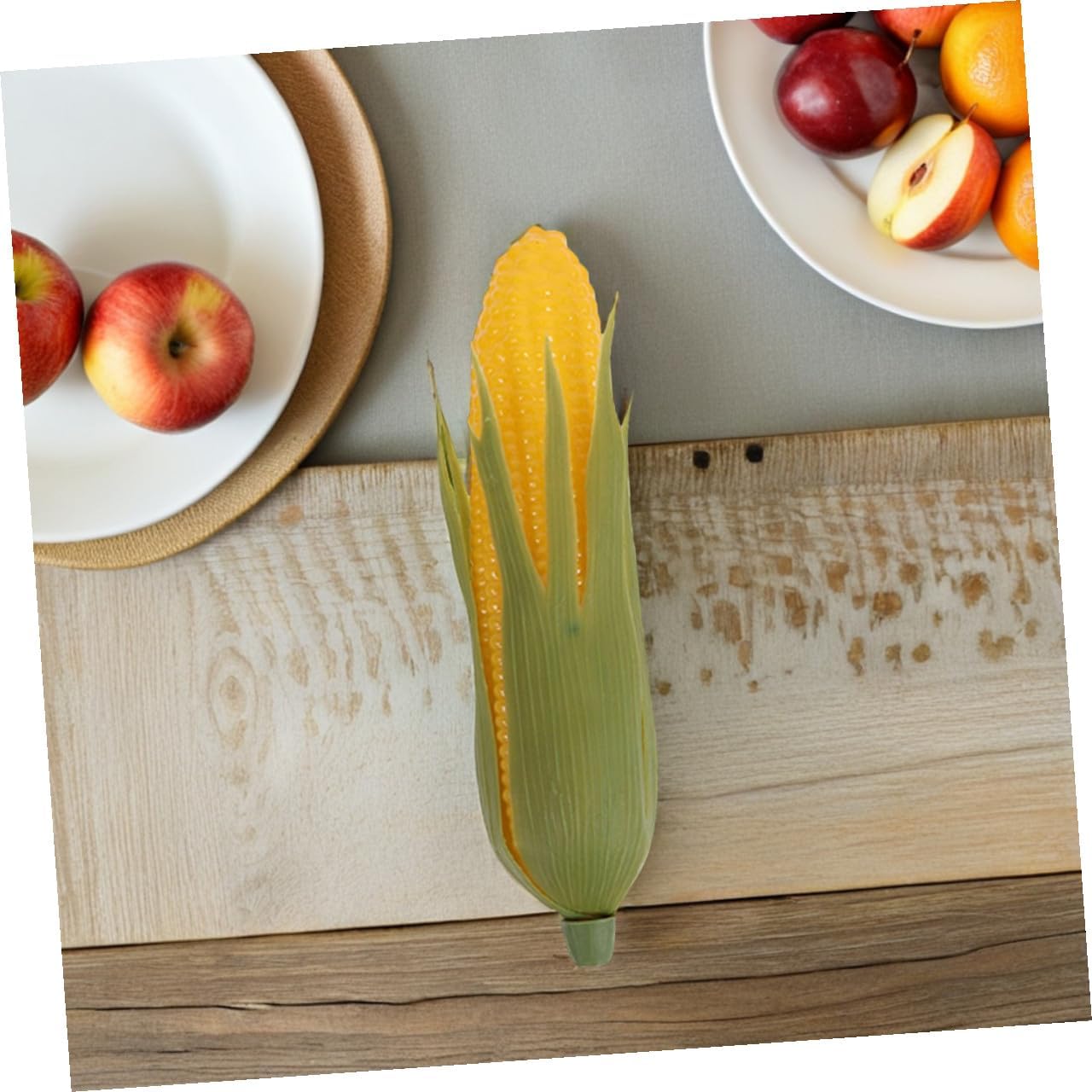 8pcs Artificial Corn Model Realistic Simulation Vegetable Decor Lifelike Kitchen Home Photo Props for Thanksgiving Party Decoration
