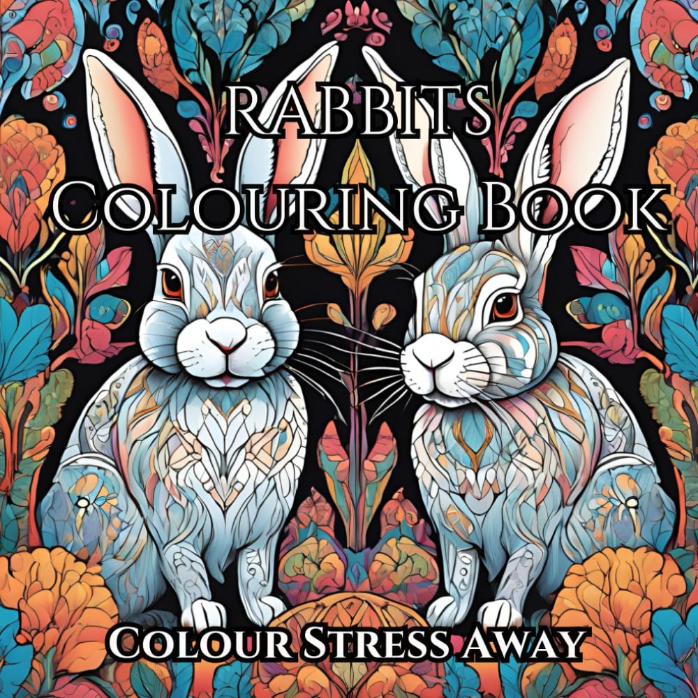 Rabbit Book Mindfulness Colouring Book Helping Stress And Anxiety Ease Away