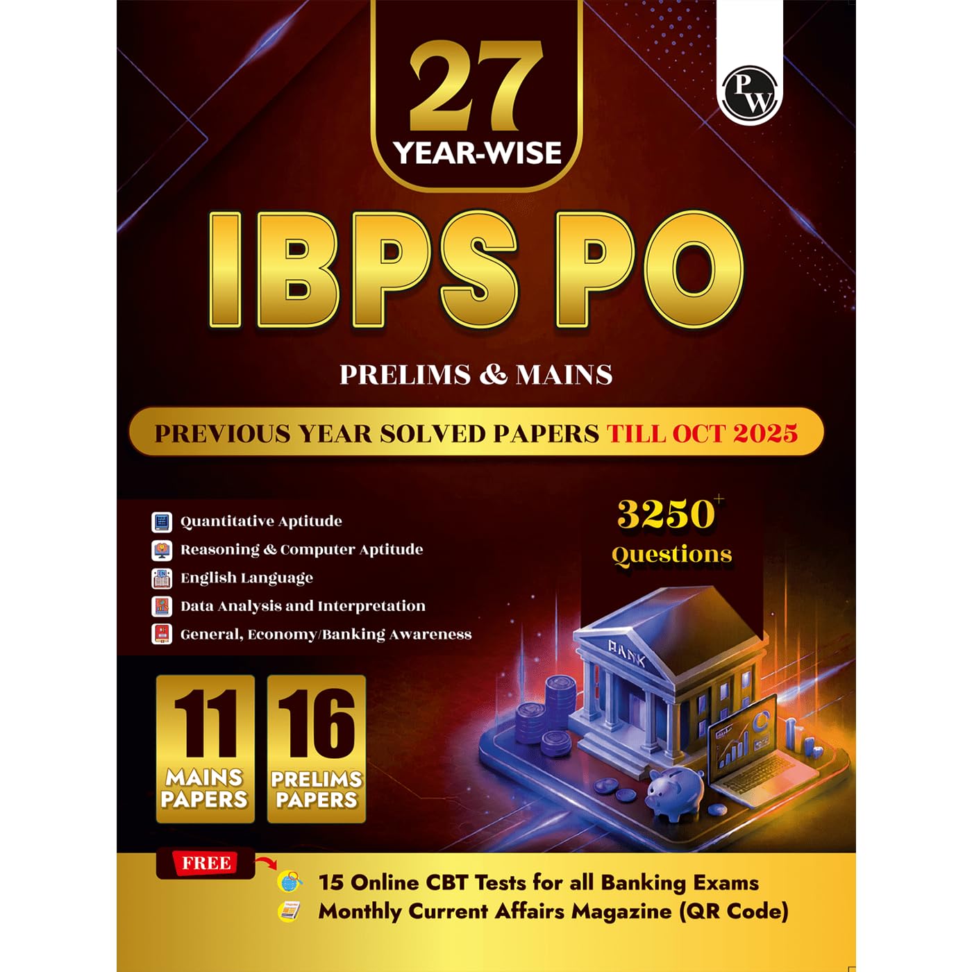 Buy PW IBPS PO 27 Year-wise Prelims & Mains Previous Year Solved Papers ...