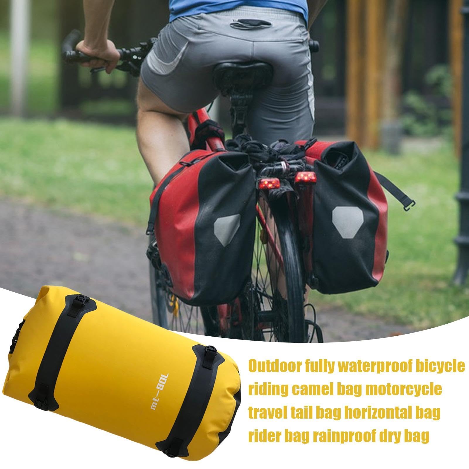 Générique Sac Arrière pour Deux-Roues Organisateur de Étanche 40L | Sac Pour Bicyclette pour Moto, Vélo, Arrière, Extérieur, Casque, Équipement, Outil