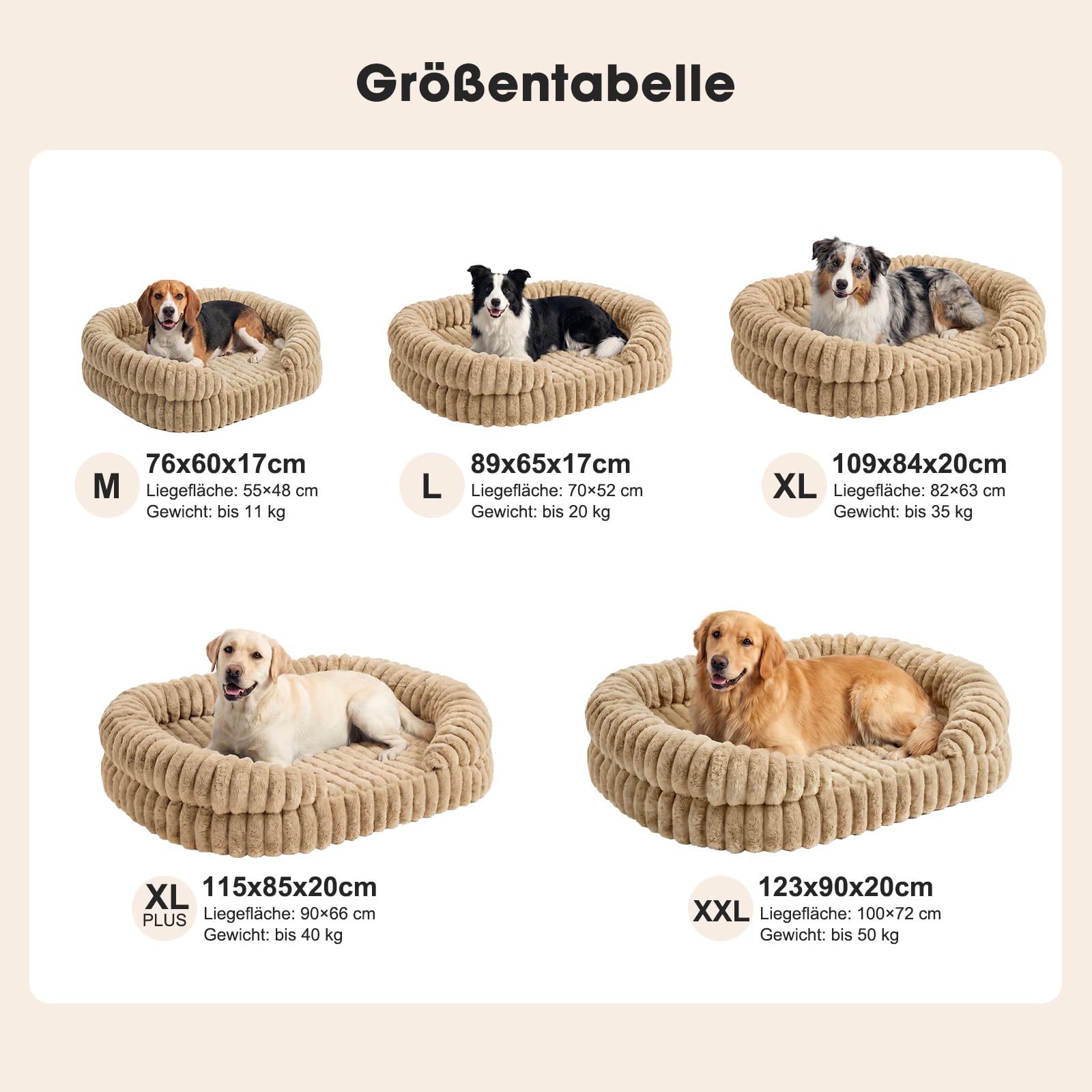 Cama Perro Ortopédica Grande 115x85x20cm, Sofá Perro Viscoelástico Desenfundable y Lavable, Colchón Perro Impermeable y Antideslizante