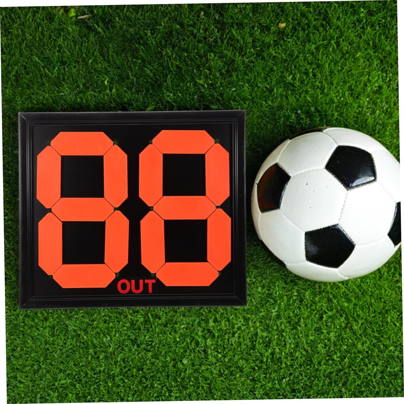 Tabella per Sostituzioni Calcio Manuale Numeri, Pp Nero per Arbitri