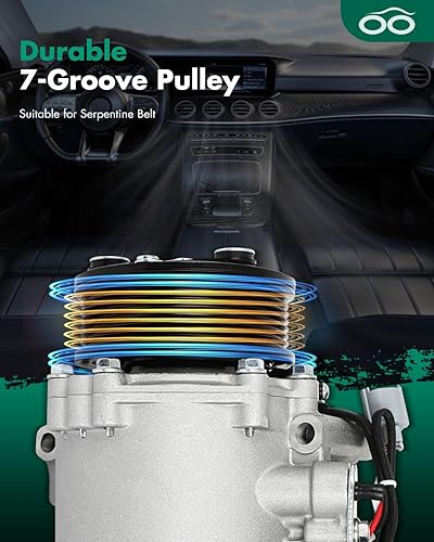 Vista 105 de SCITOO Compresor de CA apto para H-onda Prelude 2.2L 2001 para H-onda Civic para A-cura EL 1.7L 1997 1998 1999 2000 2001