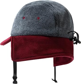 Fleece Baseball Cap with Ear Flaps Warm Earmuff Cap Trapper Hat Ushanka Hat Winter Curved Brim Trucker Dad Hats