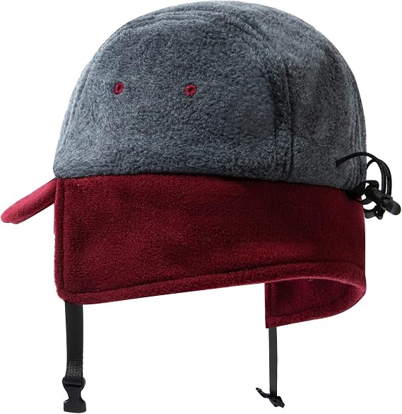 Fleece Baseball Cap with Ear Flaps Warm Earmuff Cap Trapper Hat Ushanka Hat Winter Curved Brim Trucker Dad Hats