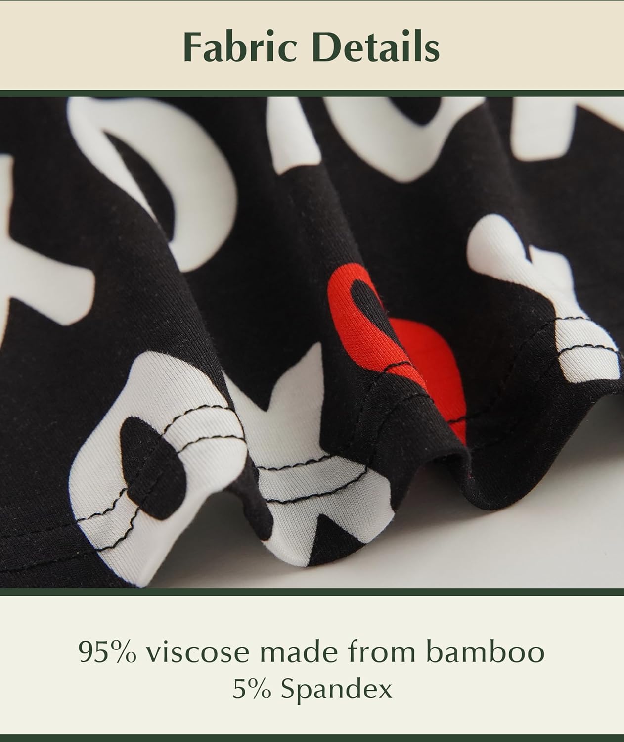 GYS Bamboo Viscose Women's Nightgowns Classic Short Sleeve V Neck Sleep Dress - Image 5