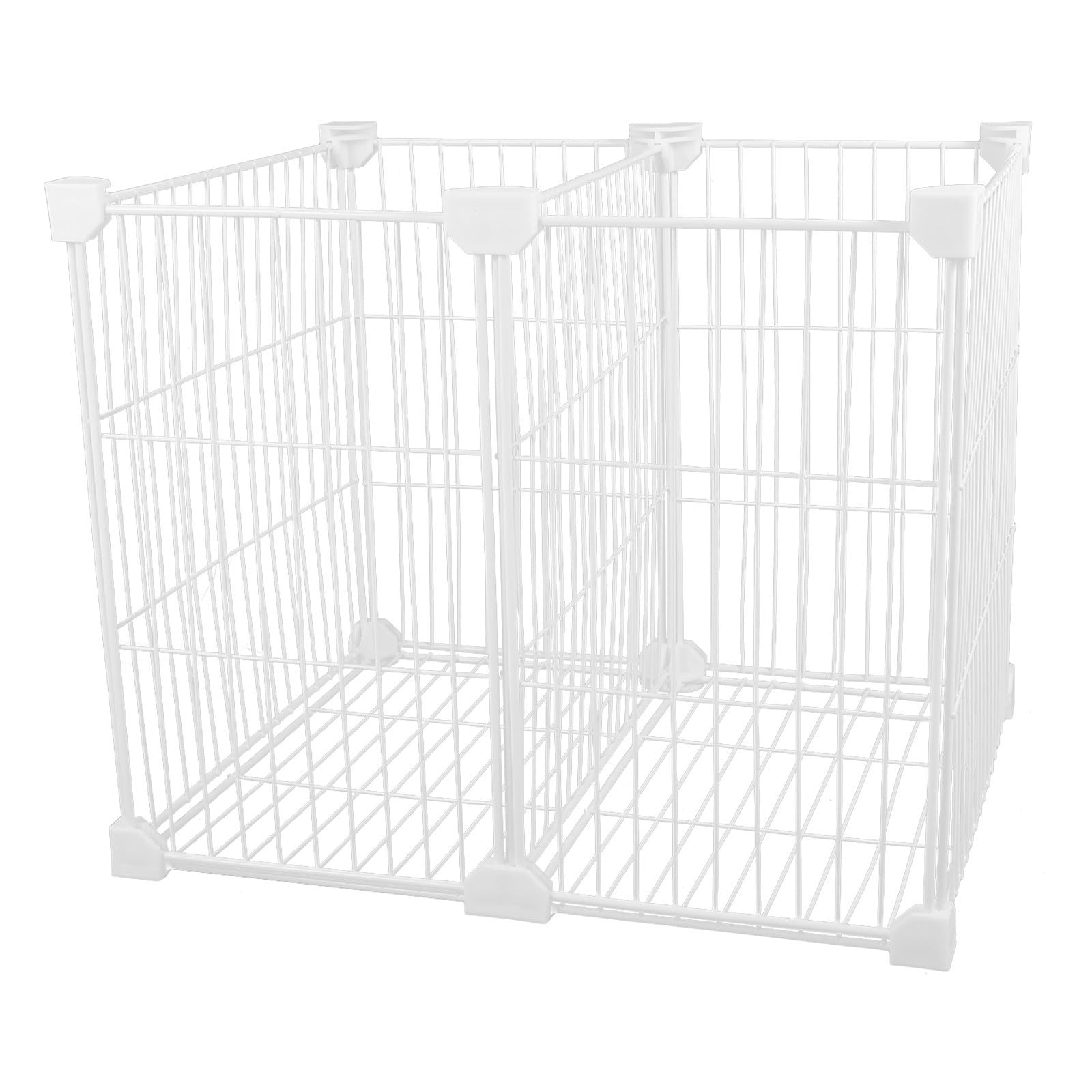 Cesta de Almacenamiento para Congelador Fondo Sólido y 2 Compartimentos