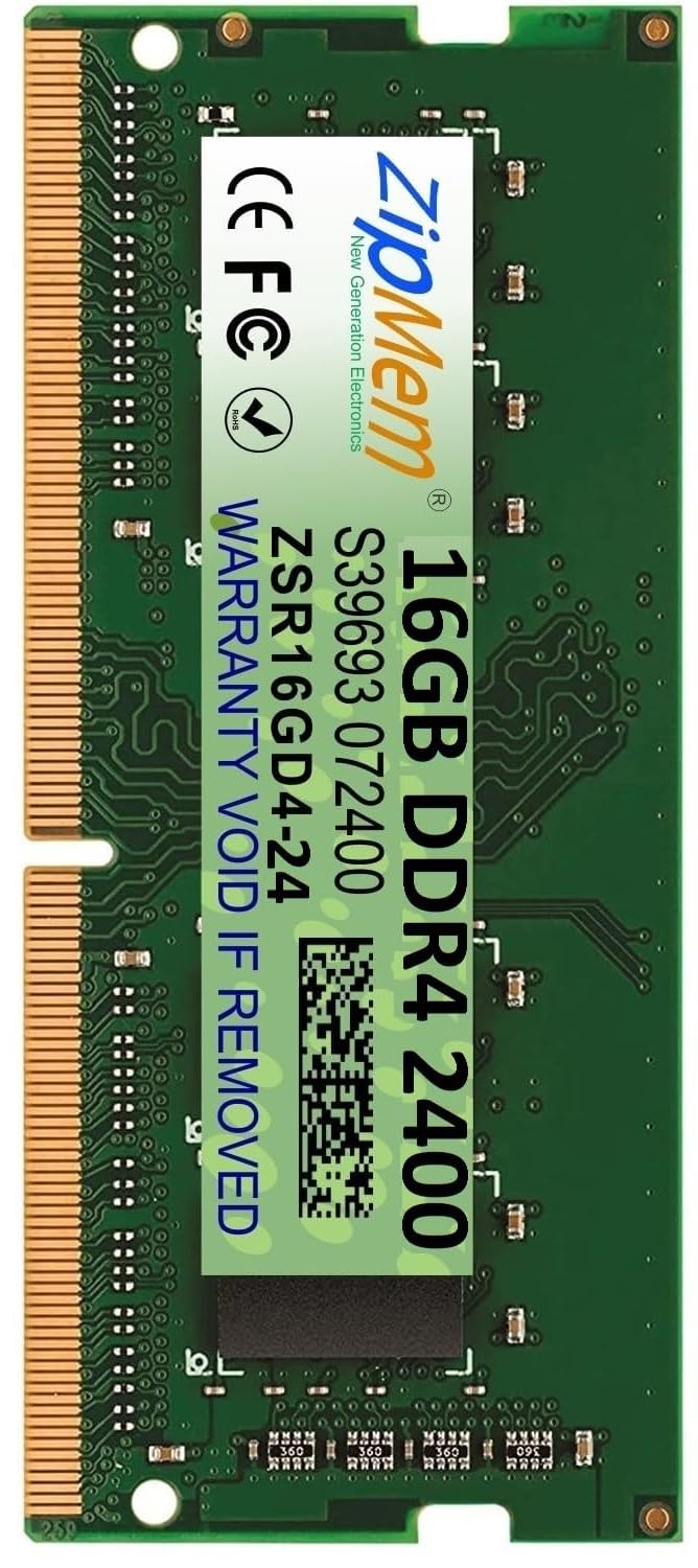 16GB DDR4 2400MHz Laptop/Notebook RAM (Memory) CL-17 |1Rx8 Single Rank| SO-DIMM | PC4-19200,|Computer RAM Memory Module Upgrade| 3-Year Warranty| Made in India
