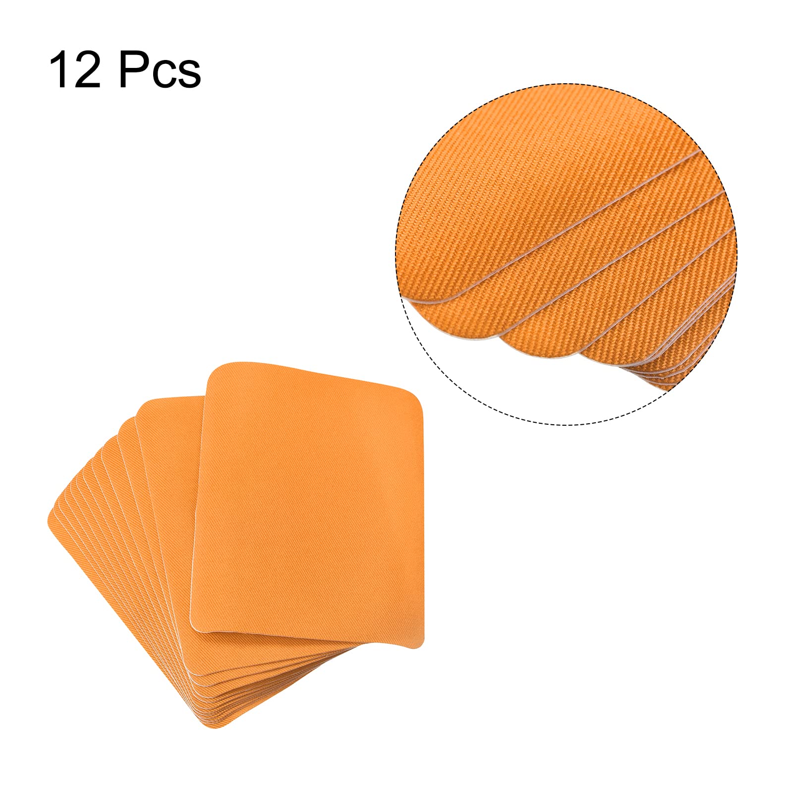 QUARKZMAN Lot De 10 Patchs Thermocollants Jaune Clair 4.9x3.7 - Réparation Tissu Vêtements, Jeans Et Sacs